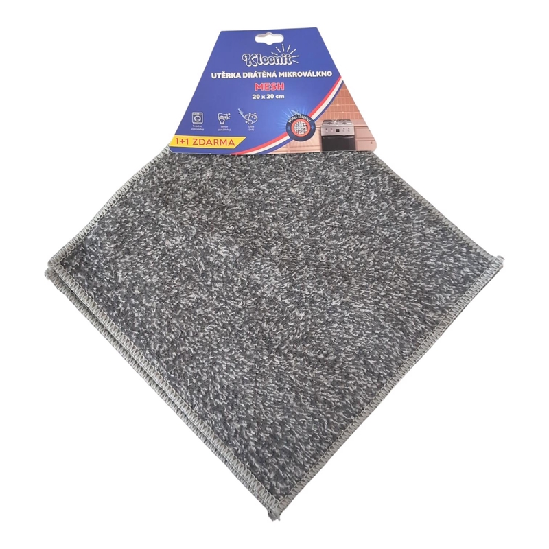 Kleenit Utěrka drátěná mikroválkno MESH  2ks 20x20cm (12sad/bal,600/krt)