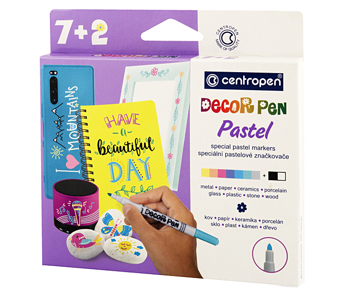 CENTROPEN sada Decorpen pastel (9ks/sad) (5sad/bal) 