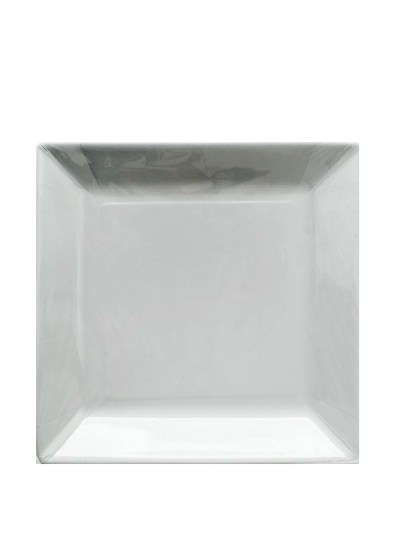 Papírový talíř čtvercový 22,5x22,5cm 20ks šedý (5bal/krt)