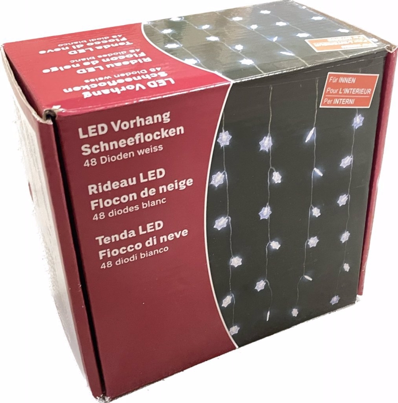 Hvězdička řetěz 1,4x1,2 m s 48 LED