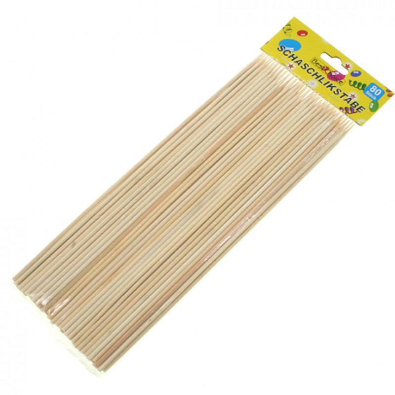 Špejle s hrotem 80ks 25cm 