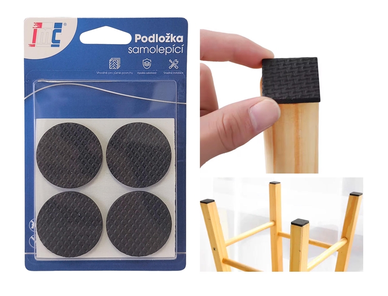 Podložky na nábytek samolepící ⌀35mm 8ks (12sad/bal,288/krt)