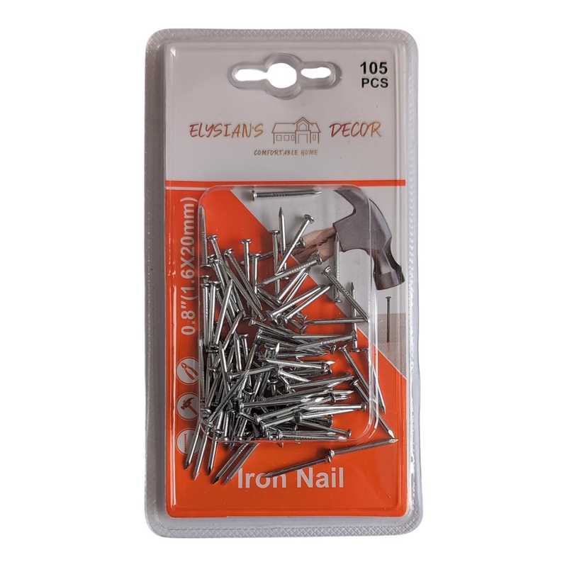 Sada stavebních hřebíků 1.6x20mm 105ks (12sad/bal)