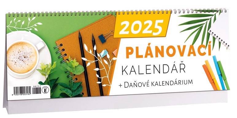 Stolní kalendář 2024 ARIA E 340x120mm - Plánovací + daňové kalendárium (10ks/bal)