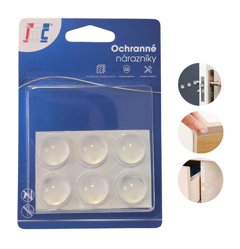 Ochranné nárazníky 19x9,5mm 6ks (12sad/bal,432/krt)