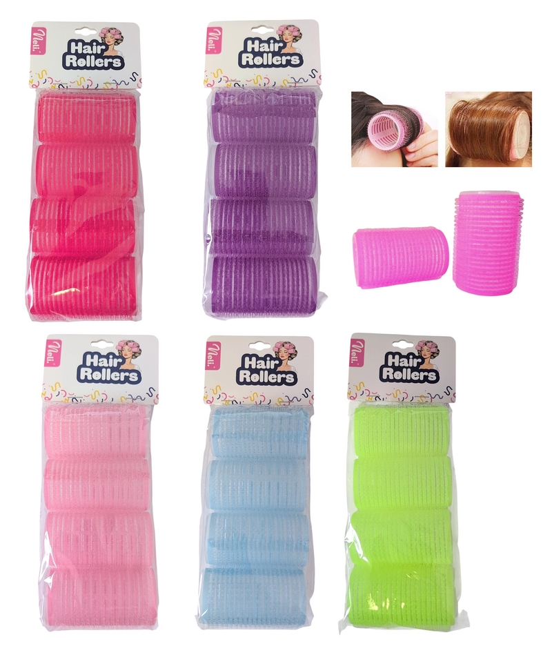 Neli Natáčky na vlasy Jumbo Velcro  Φ40mm 4ks (12sad/bal, 240/krt)