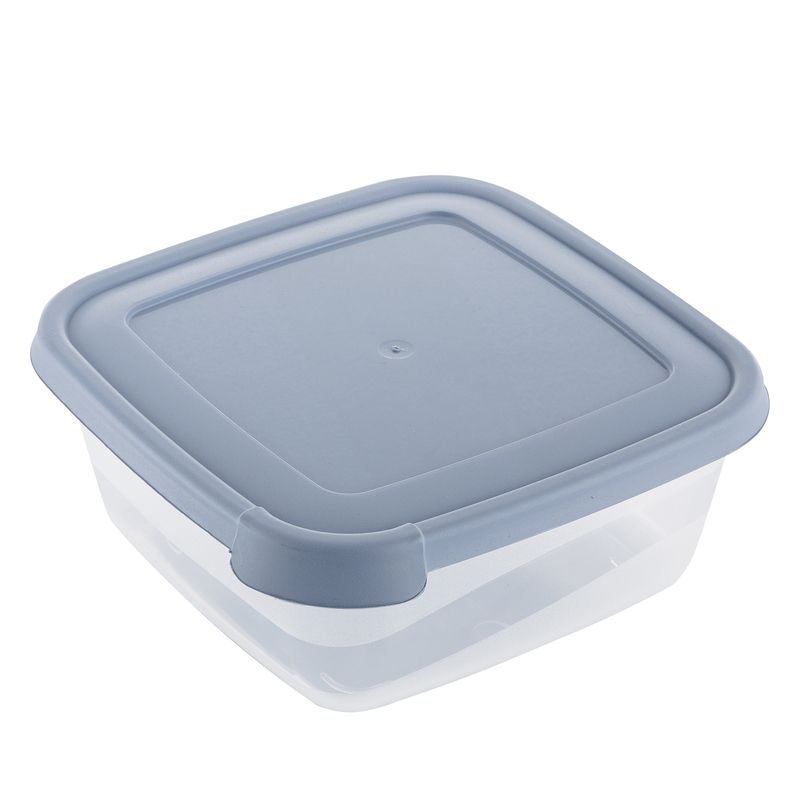 Box na potraviny plastový 500ml hranatý modrý (12ks/bal)