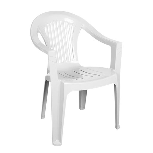 PUTORIUS Plastová židle bílý