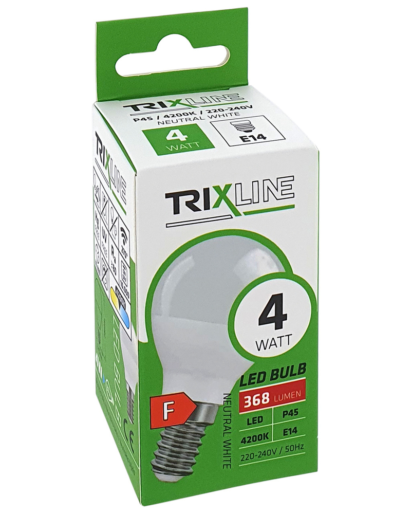 BC 4W TR LED E14 TRIXLINE žárovka Plastic 368lm 4200K