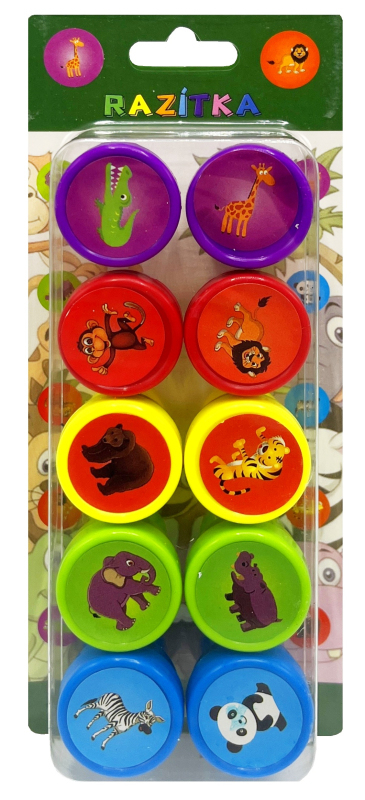 Razítka ZOO 10ks PK60-11 (12set/bal,240set/krt)