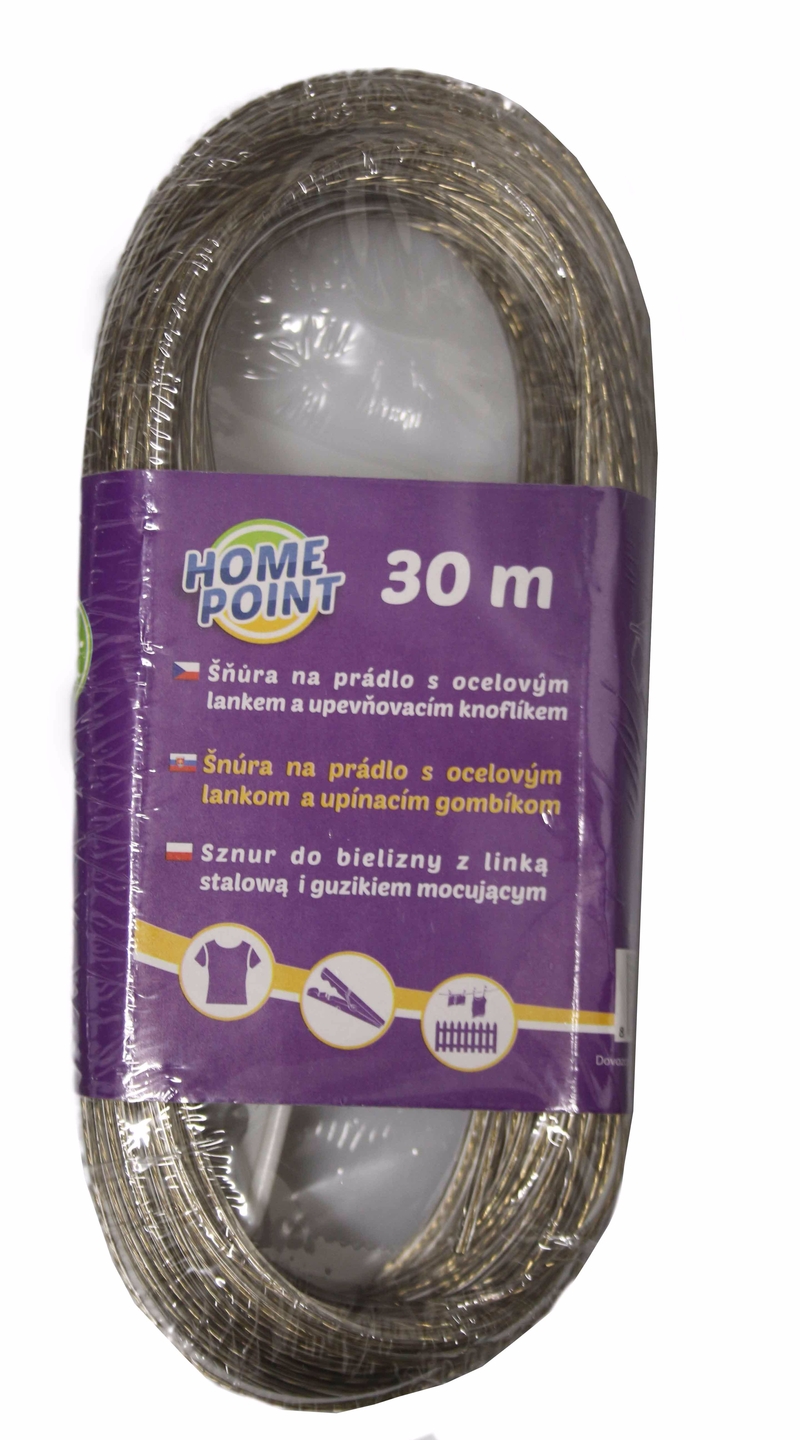 Šňůra na prádlo 30m (10ks/bal)