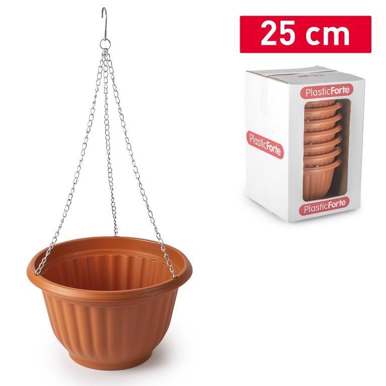 Plastic Forte Závěsný květináč 25cm (8ks/krt)