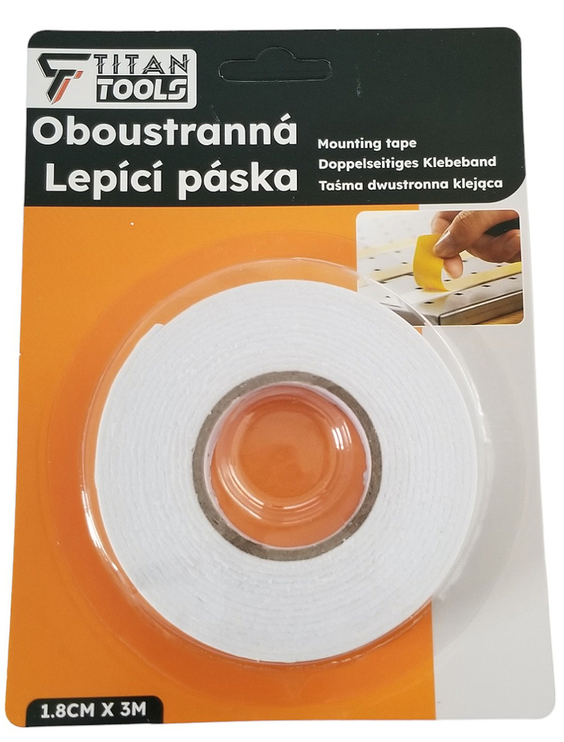 Oboustranná lepící páska 1,8cm x 3m (288ks/krt)