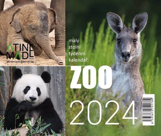 Stolní kalendář 2024 150x150mm - Zoo (10ks/bal)