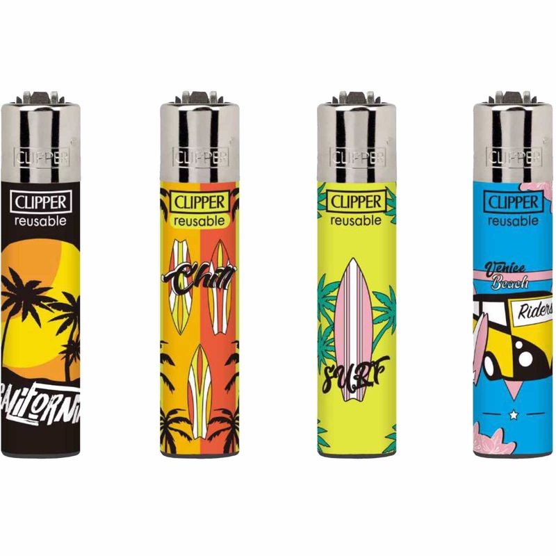 Zapalovač CLIPPER CP22 Wave Riders (24ks/bal, 576ks/krt)