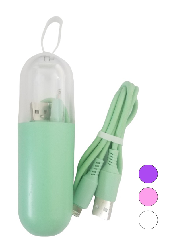 USB kabel na Lightning 5V-5A mix barev (20ks/bal)