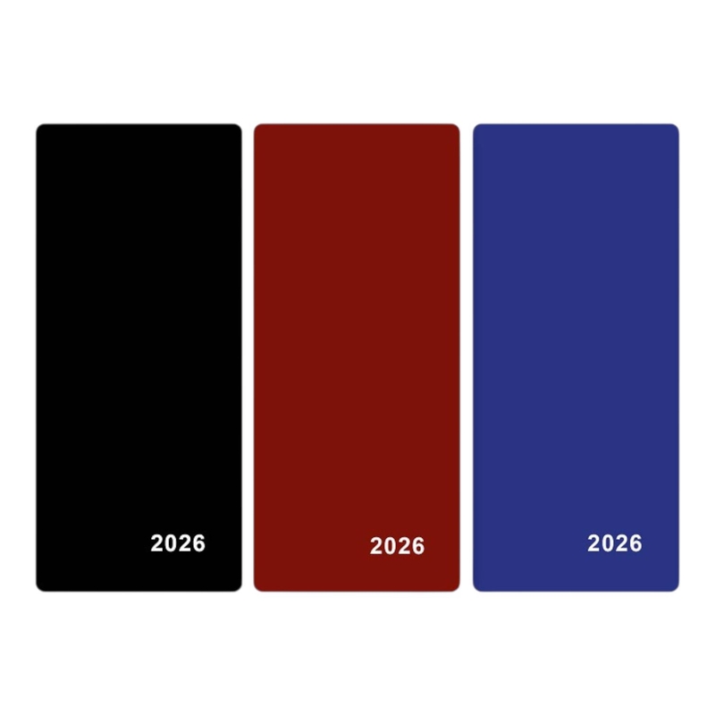 Diář měsíční PVC 2026 mix 3 barvy (12ks/bal, 800ks/krt)