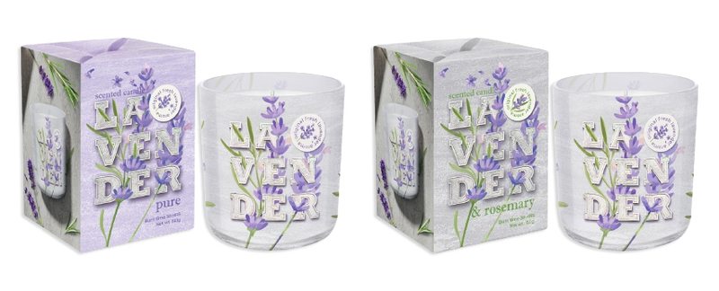 Bartek Svíčka sklo 150g Lavender (12ks/bal)