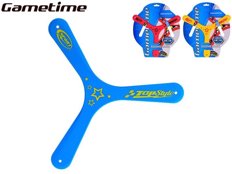 Gametime bumerang 27.5cm 3 barvy na kartě