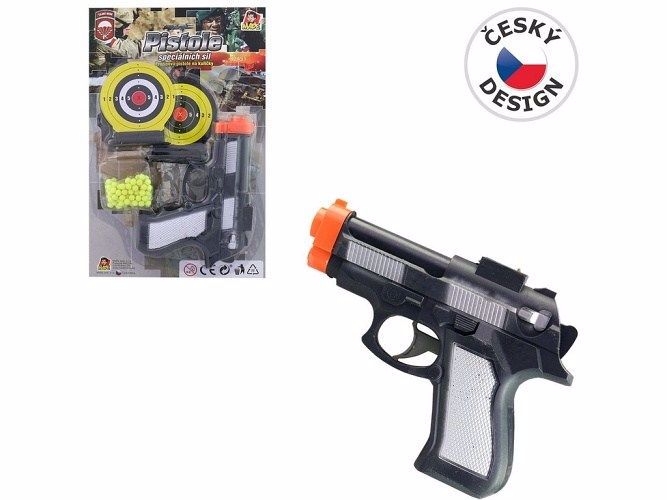 Sada pistole na kuličky se dvěma terči 15cm (36sada/krt)