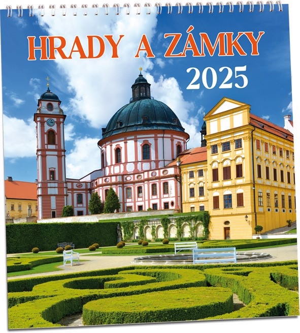 Nástěnný kalendář 2025 ARIA G 320×340mm - Hrady a zámky (10/bal)