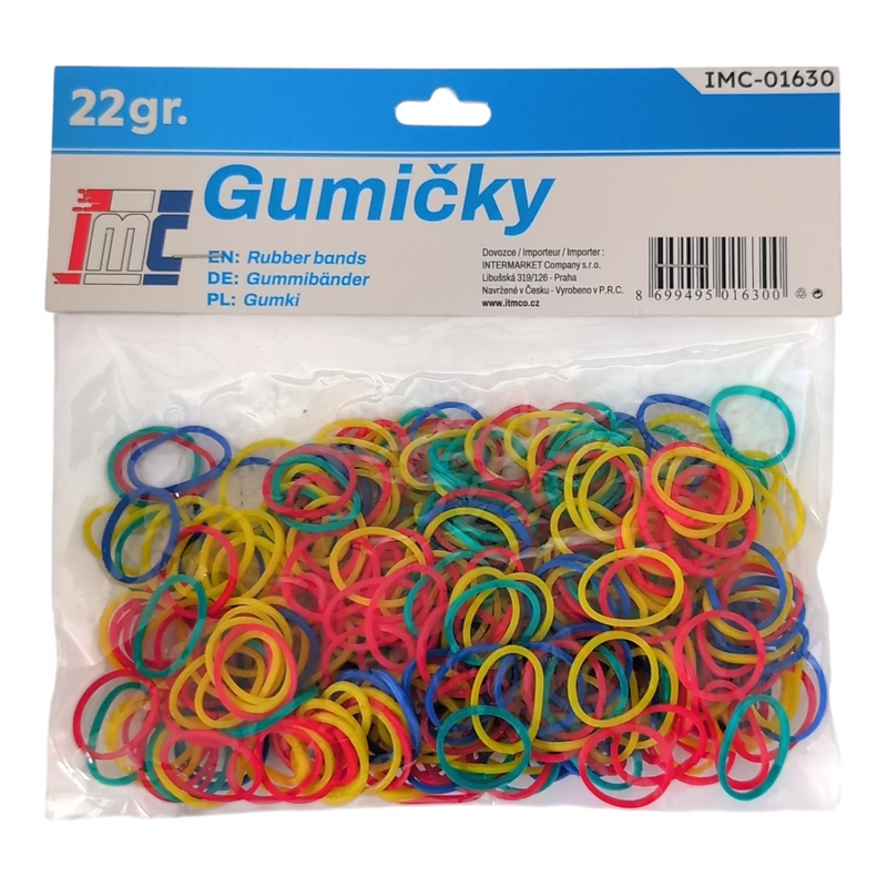 Gumičky 22gr barevné (12sad/bal,600/krt)