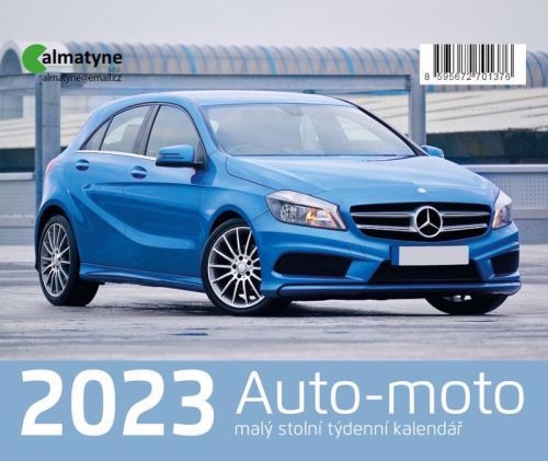 Malý stolní kalendář 2023 - Auto-moto (10ks/bal)