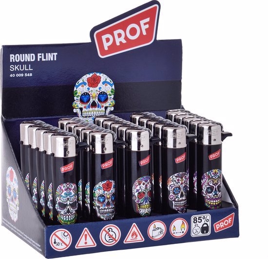 Zapalovače PROF Skull (25ks/bal) 500/krt