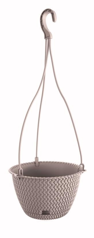Květináč závěsný SPLOFY ROUND W mocca 23cm