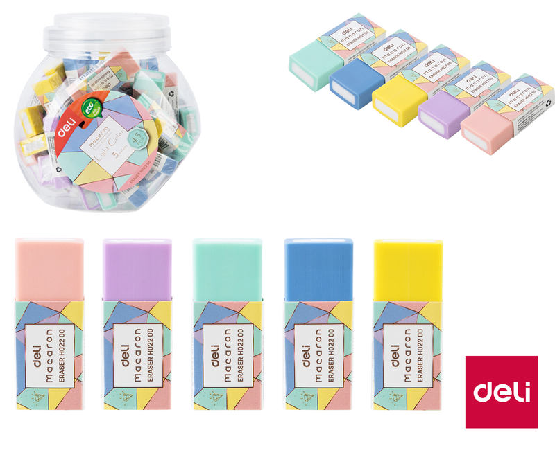 DELI Guma mazací MACARON EH02200 (45ks/bal, 360ks/krt)