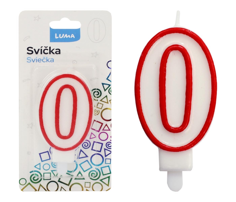 LUMA Narozeninové svíčky číslo 