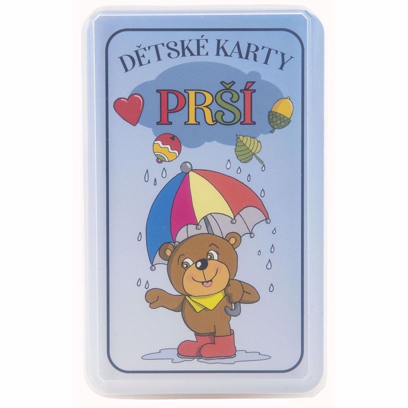 Prší jednohlavé dětské společenská hra - karty v plastové (10/bal)