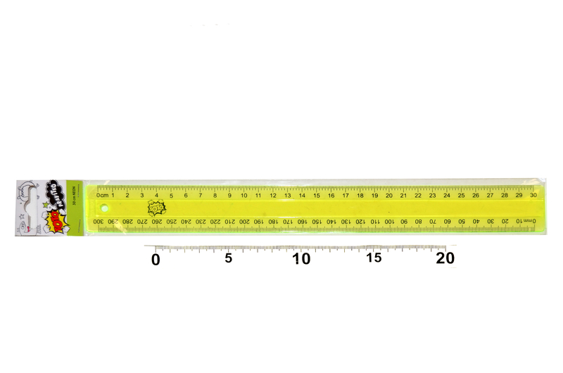 Pravítko 30 cm neon (50ks/bal)