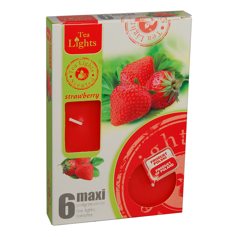 Admit Svíčky Maxi 6ks Strawberry (8set/bal)
