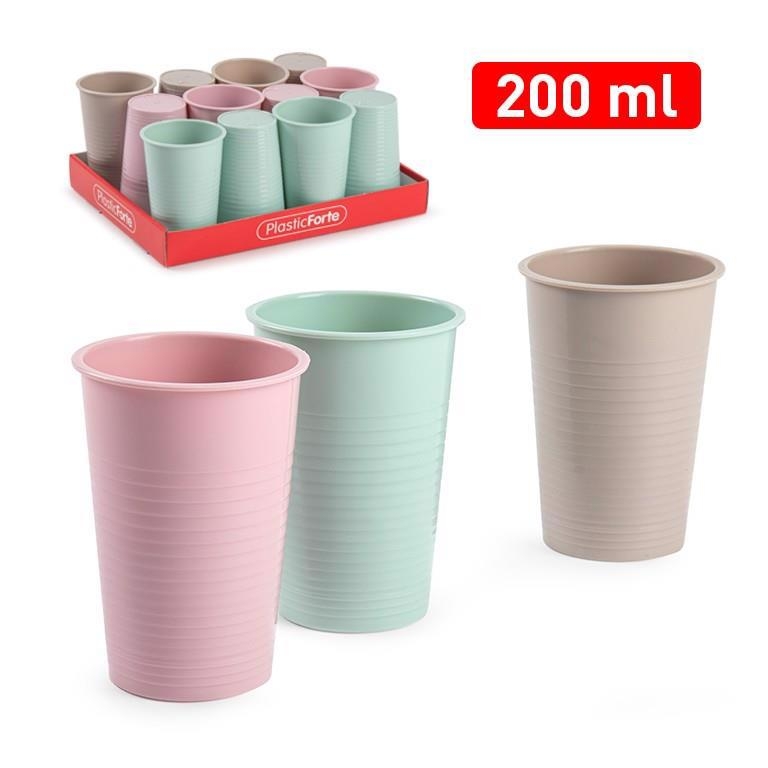 Plastic Forte Plastový kelímek 200ml Surt Vrm (12ks/bal)