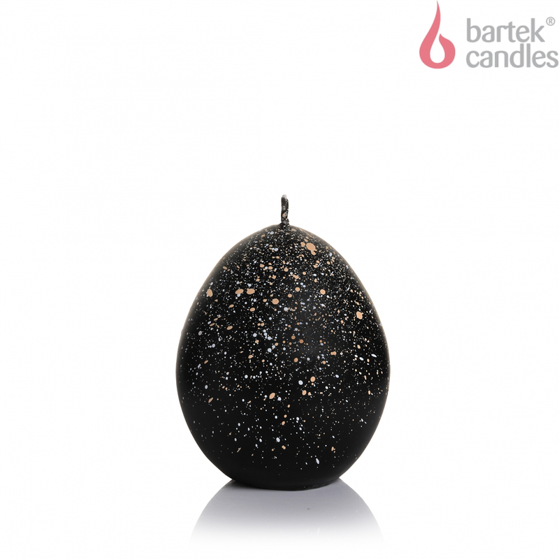 Velikonoční svíčka vajíčko černá 9x6x6cm (12ks/krt)