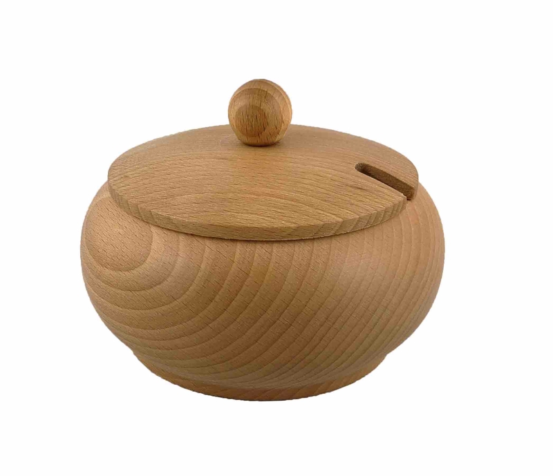 Cukřenka dřevěná Ø14cm