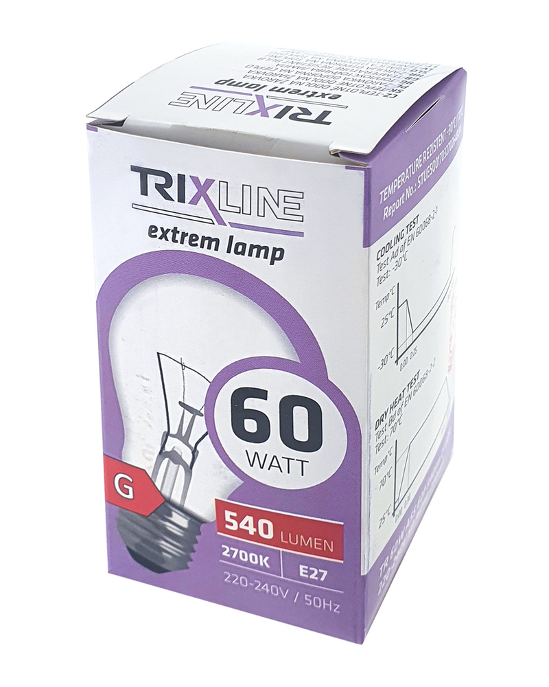 Žárovka Trixline 60W, A55, E27, 2700K (10ks/bal)