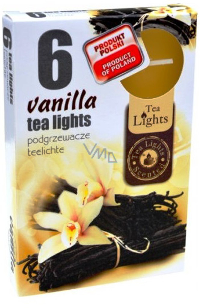 Admit Čajové svíčky 6ks Vanilla (15set/bal, 45set/krt)
