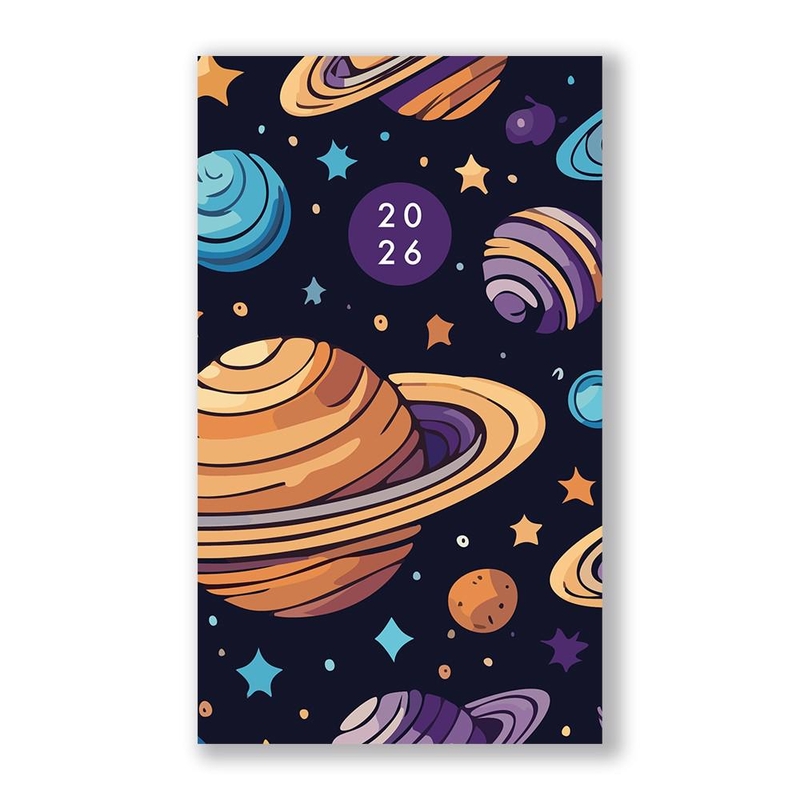 Diář týdenní 2026 100x170mm - Vesmír (10ks/bal)