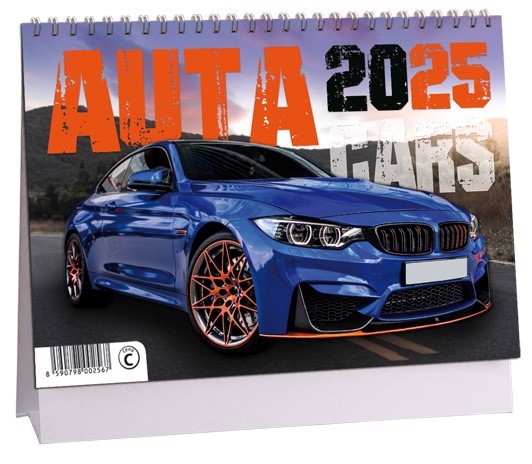 Stolní kalendář 2025 ARIA C 230×160mm - Auta (10/bal)