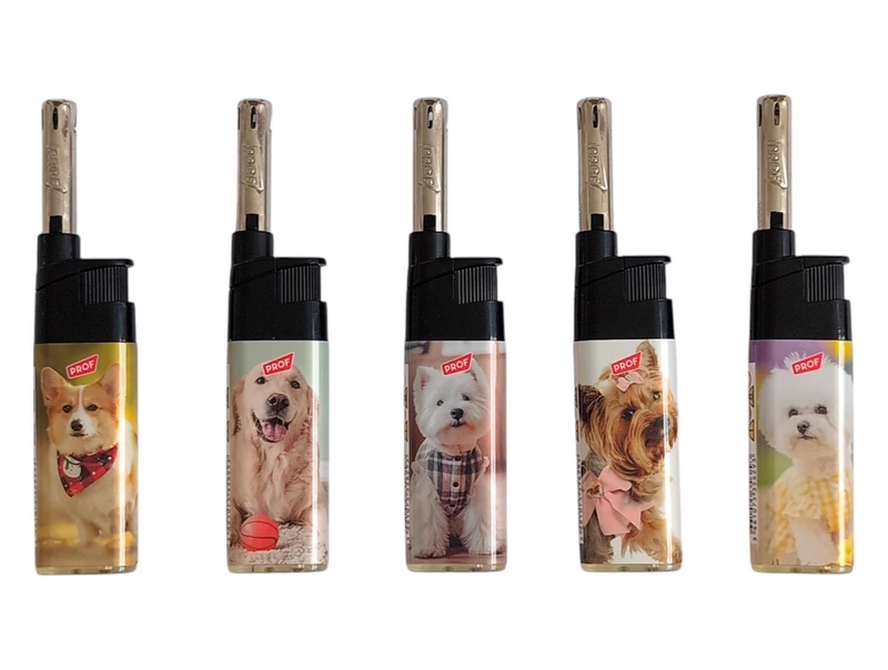 Kuchyňské zapalovače PROF - Cute Dogs (50ks/bal, 300ks/krt)