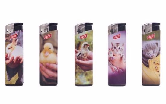 Zapalovače PROF Baby Animals (50ks/bal) 1000/krt