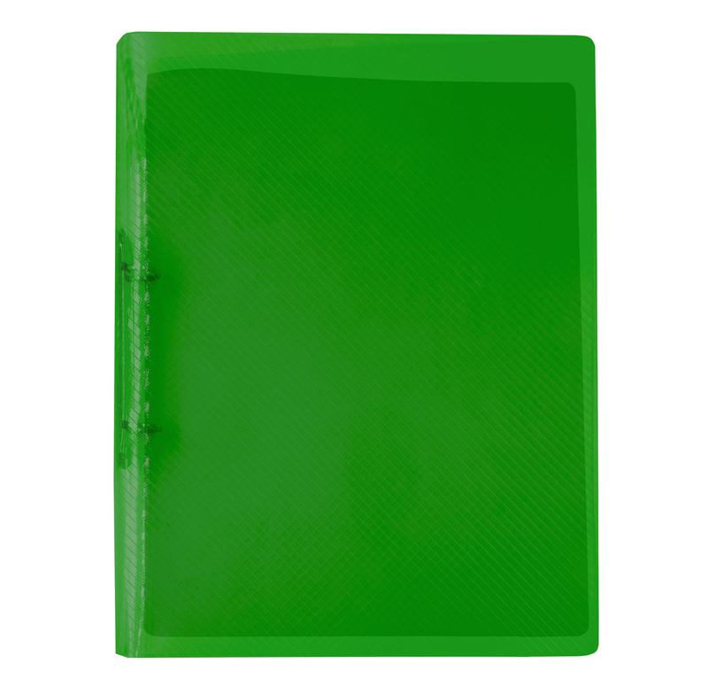 Pořadač A4 PP Diagonál zelená, 2 kr. (10ks/bal)