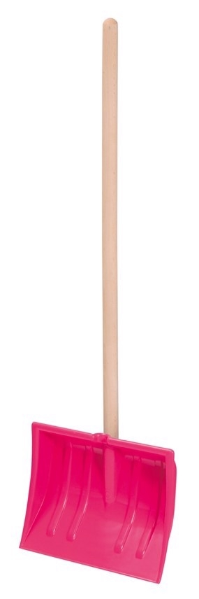 Dětská lopata na sníh BOBO - růžová 88x25cm