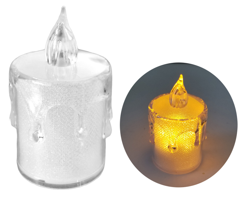 LED Svíčka na baterie 6x3,5cm (24ks/bal)