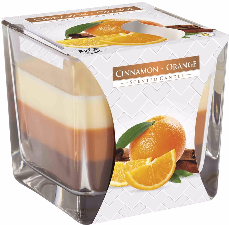 Svíčka ve skle Bispol Cinnamon-Orange (6ks/bal)