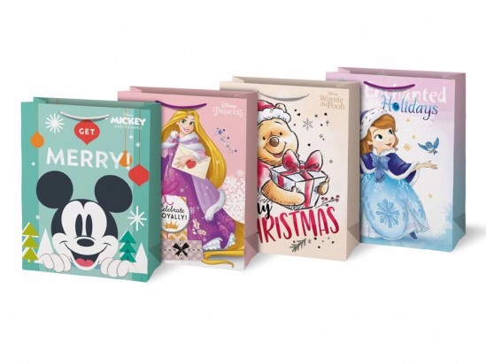 Taška MFP vánoční L Disney mix 26x34x14cm (12ks/bal)