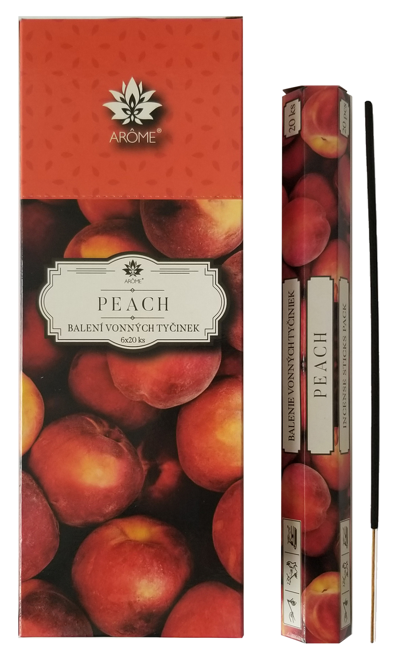 Arome Vonné tyčinky 20ks Peach (6sada/bal, 300ks/krt)
