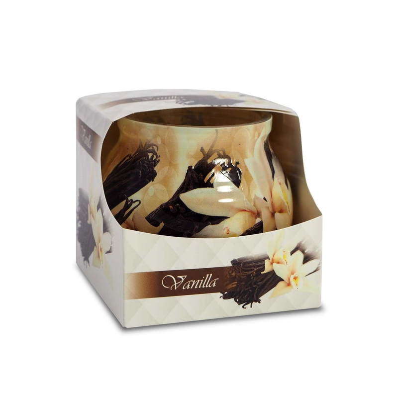 Svíčka ve skle MIRAL 80g Vanilla (12ks/bal)